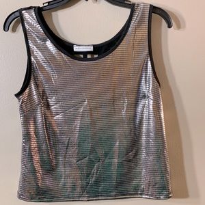 Body Central Silver in Front and  open square black at the back